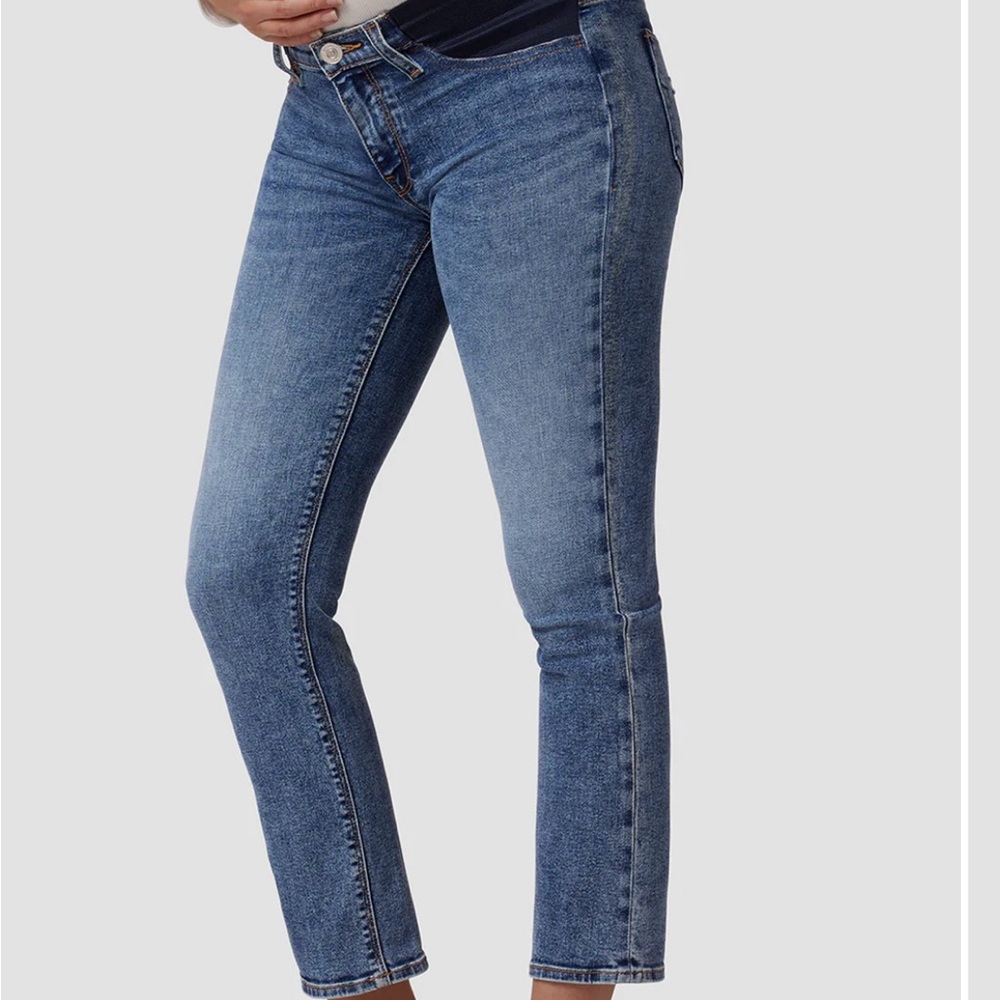 Hudson maternity Jeans Mid-Wash Cropped Denim